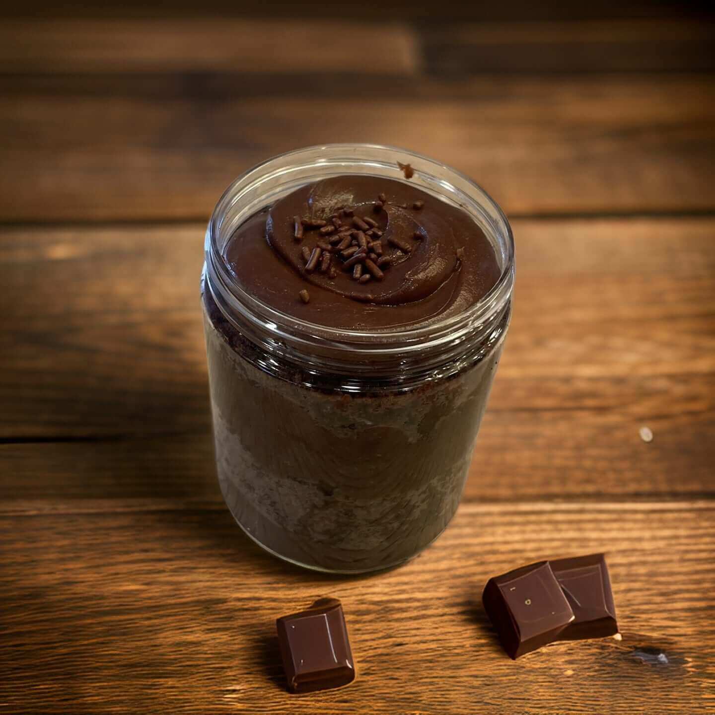 Dark Chocolate Brigadeiro - Cake in a Jar